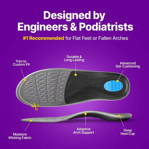 AC - Frido Arch Support Insoles Rigid + Semi Rigid Combo