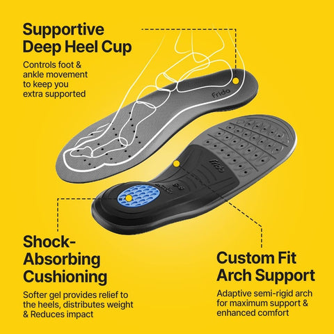 AC - Frido Arch Support Insoles Rigid + Semi Rigid Combo