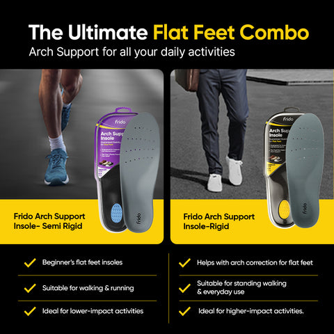 AC - Frido Arch Support Insoles Rigid + Semi Rigid Combo