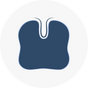 U-Shaped Tailbone Cut-Out