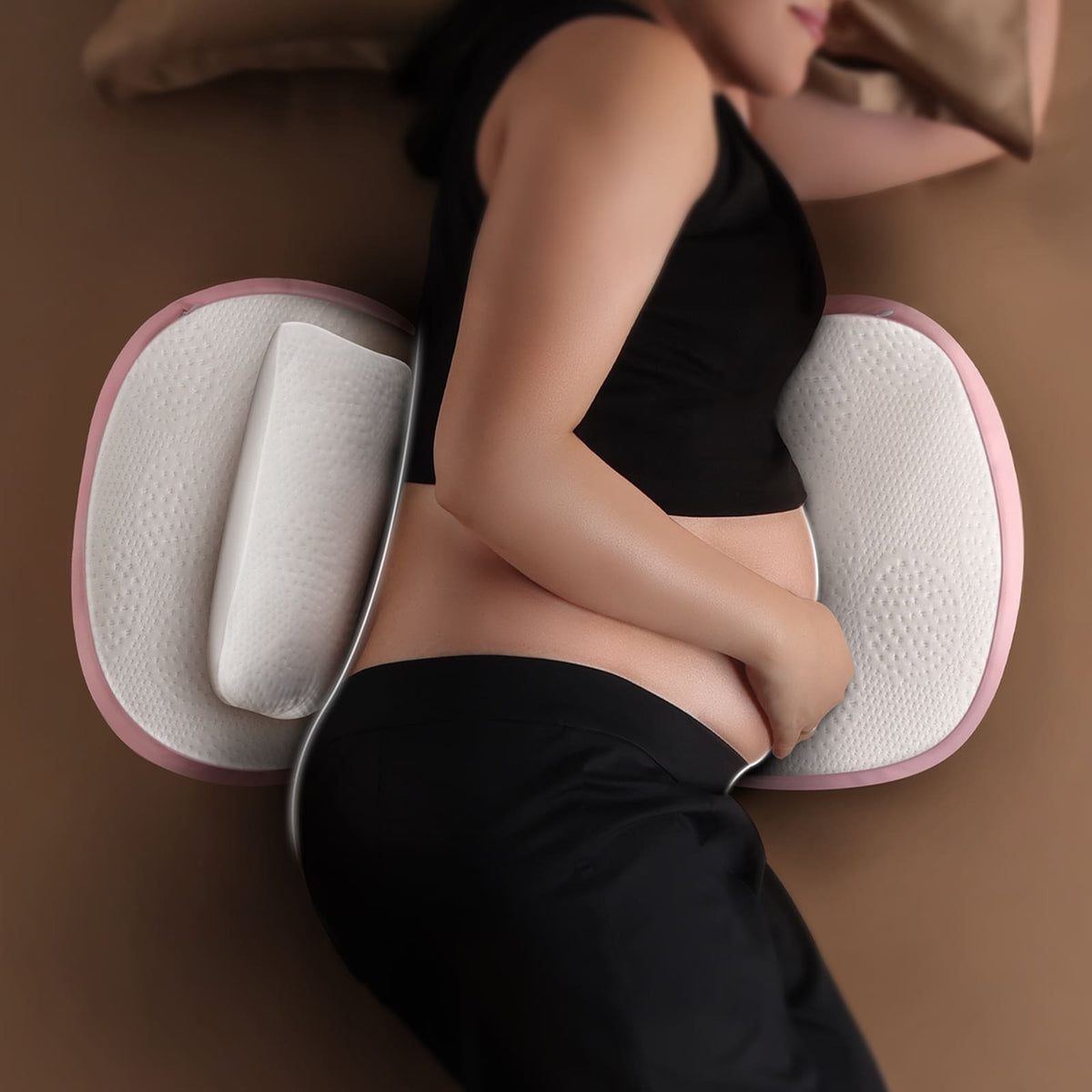 Ergonomic Belly & Back Wedges Support Pregnancy Sleep Posture
