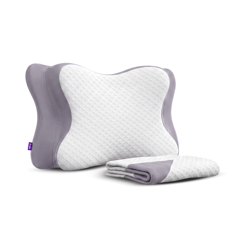 Frido Cervical Butterfly Pillow Cover — Grey